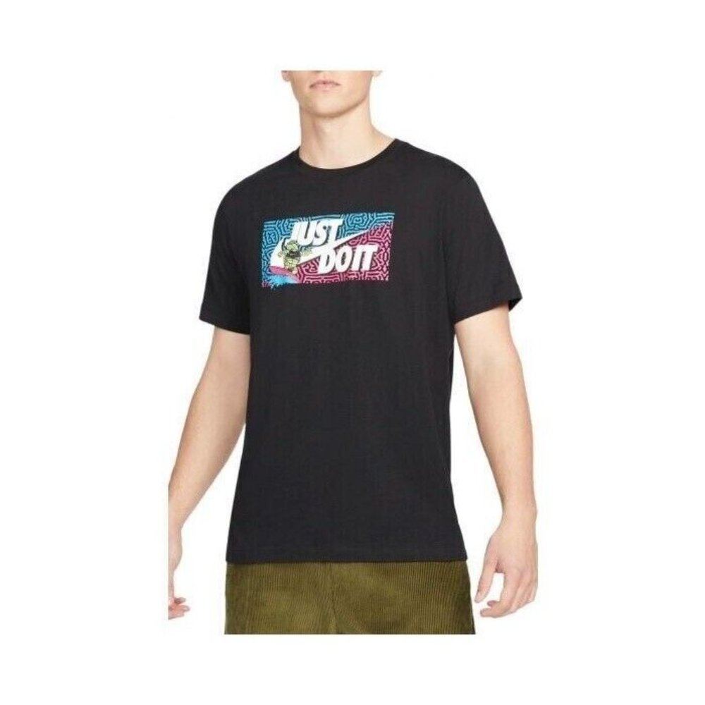 Nike T Shirt Adult Black Surfing Turtle Graphic The Nike Tee DQ1087-010 SiZE 2XL